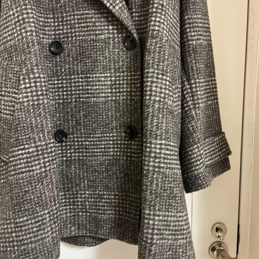 komi spick&span チェック柄コート