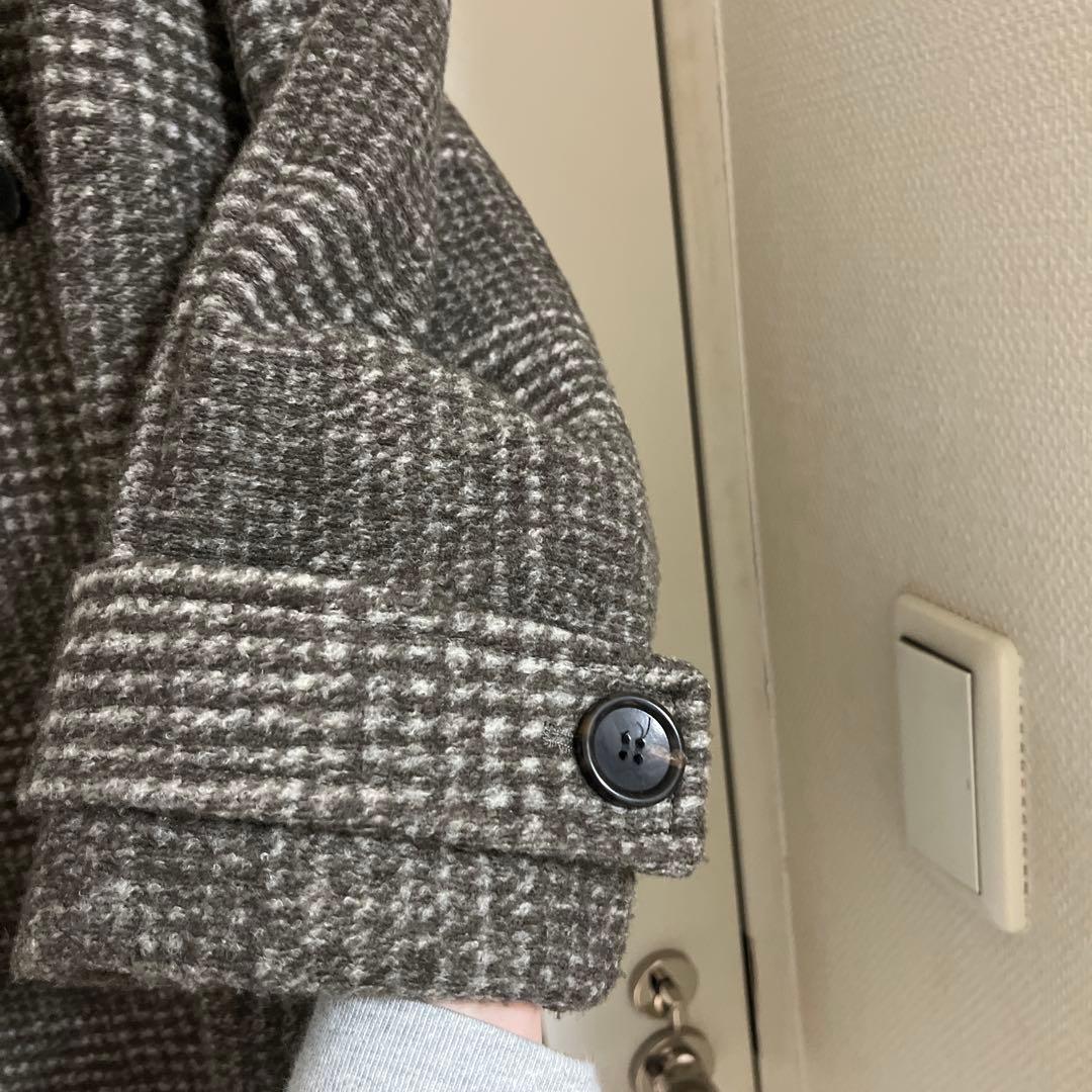 komi spick&span チェック柄コート