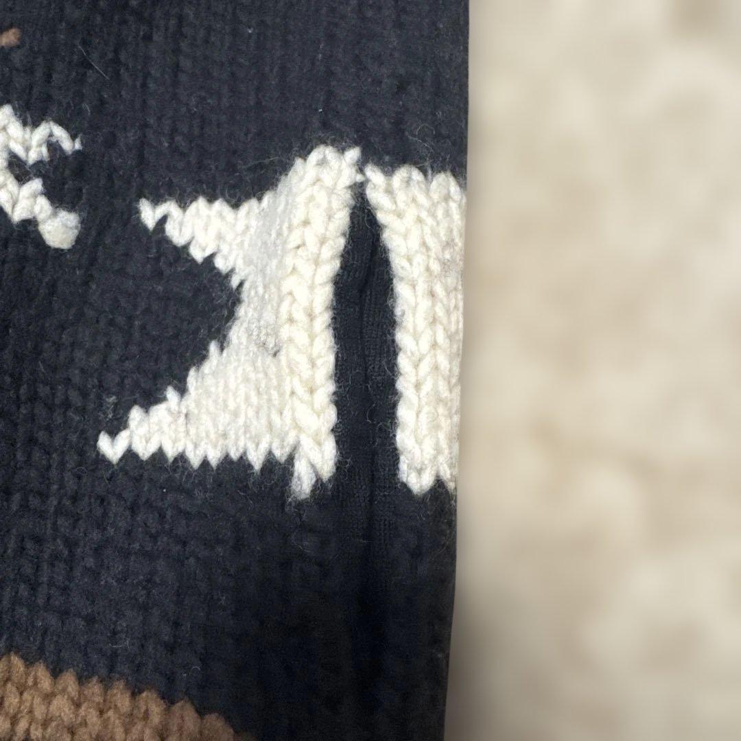 ADAWAS 幾何学模様 ニットベスト