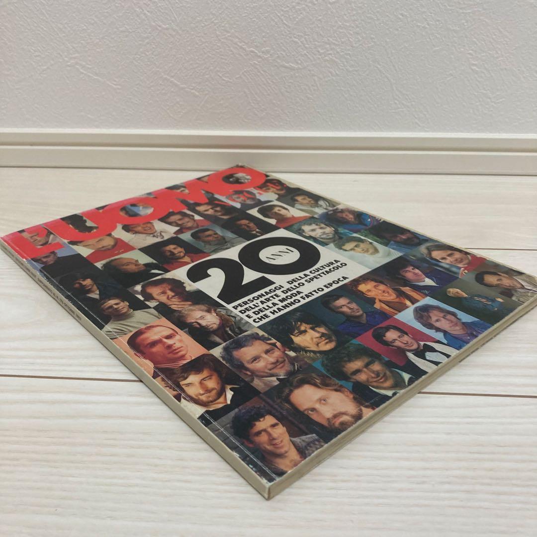 洋書 L'Uomo Vogue1967-1987 20anni anniversary