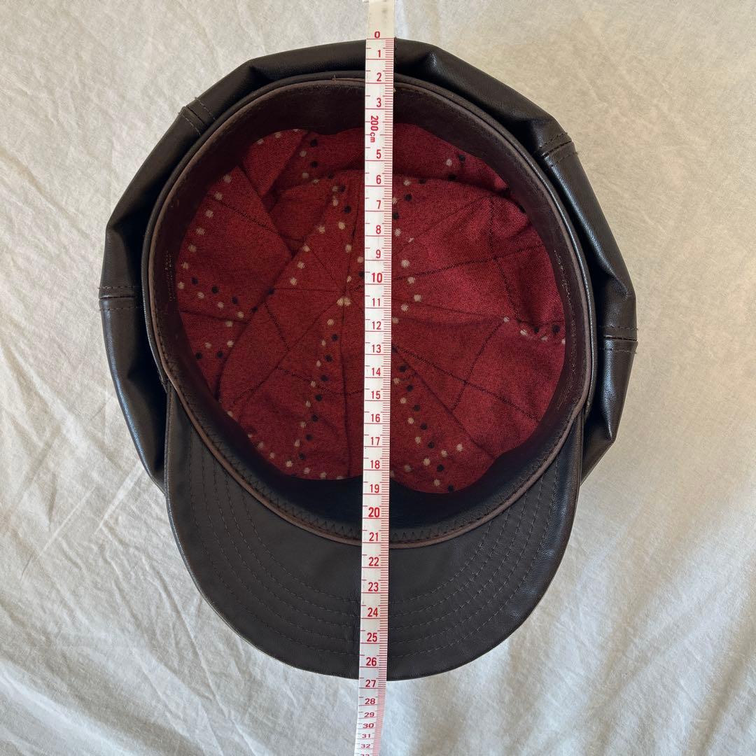 【サイズM / RADIALL】レザーキャスケット ブラウン 茶色 日本製