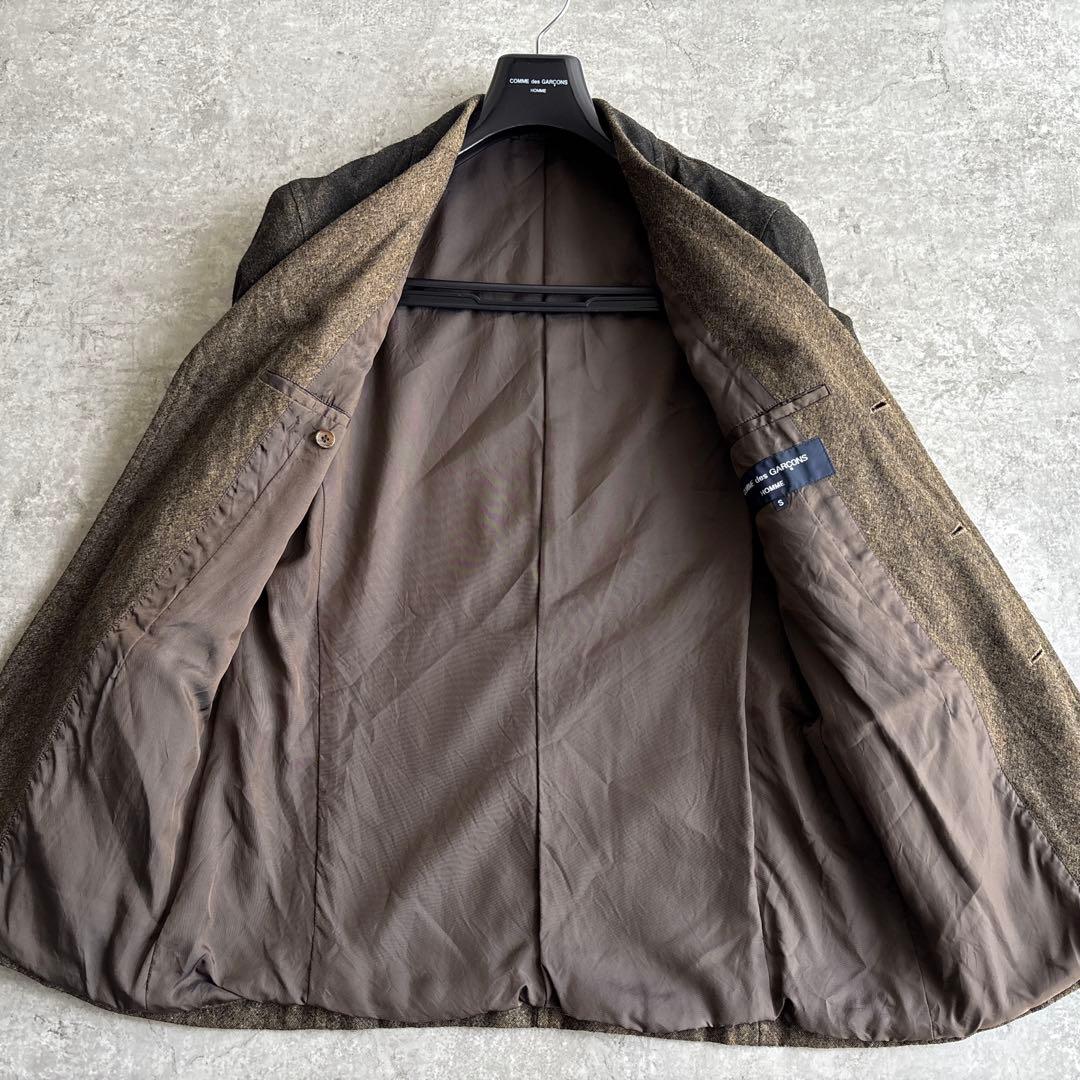 AD2004■コムデギャルソンオム【S】ウール ナイロン ツイード セットアップ