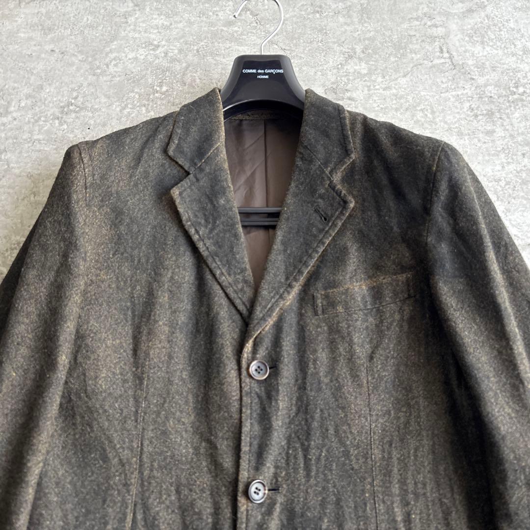 AD2004■コムデギャルソンオム【S】ウール ナイロン ツイード セットアップ