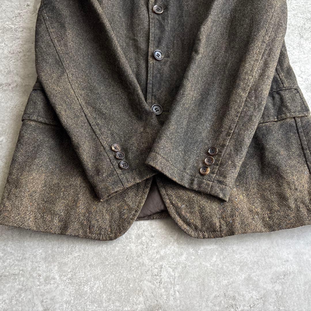 AD2004■コムデギャルソンオム【S】ウール ナイロン ツイード セットアップ