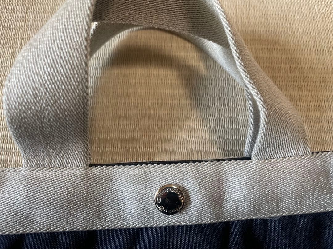 エルメスシャプリエ 707c ラメシルバー ネイビー