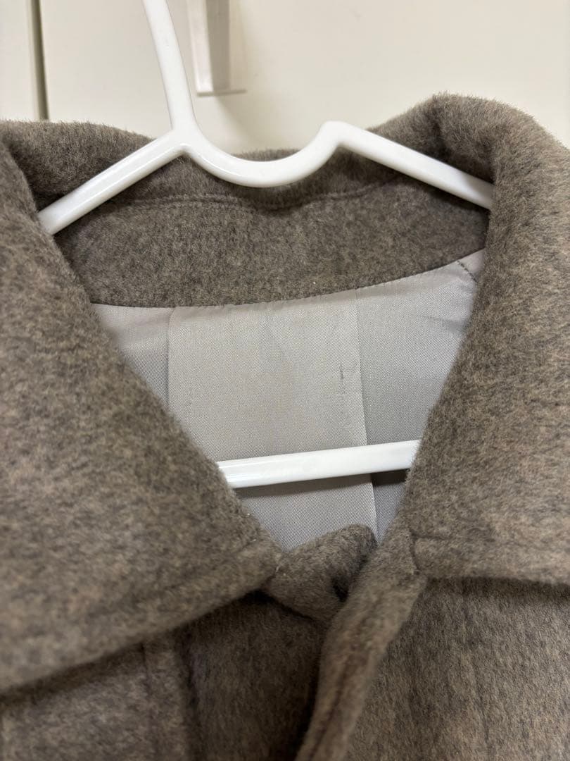 ウールバックタックショートコート