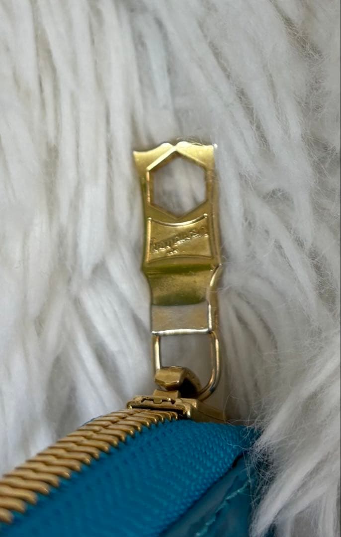 VERMILION リアルクロコ　ラウンドジップ　ウォレット　ミニ財布