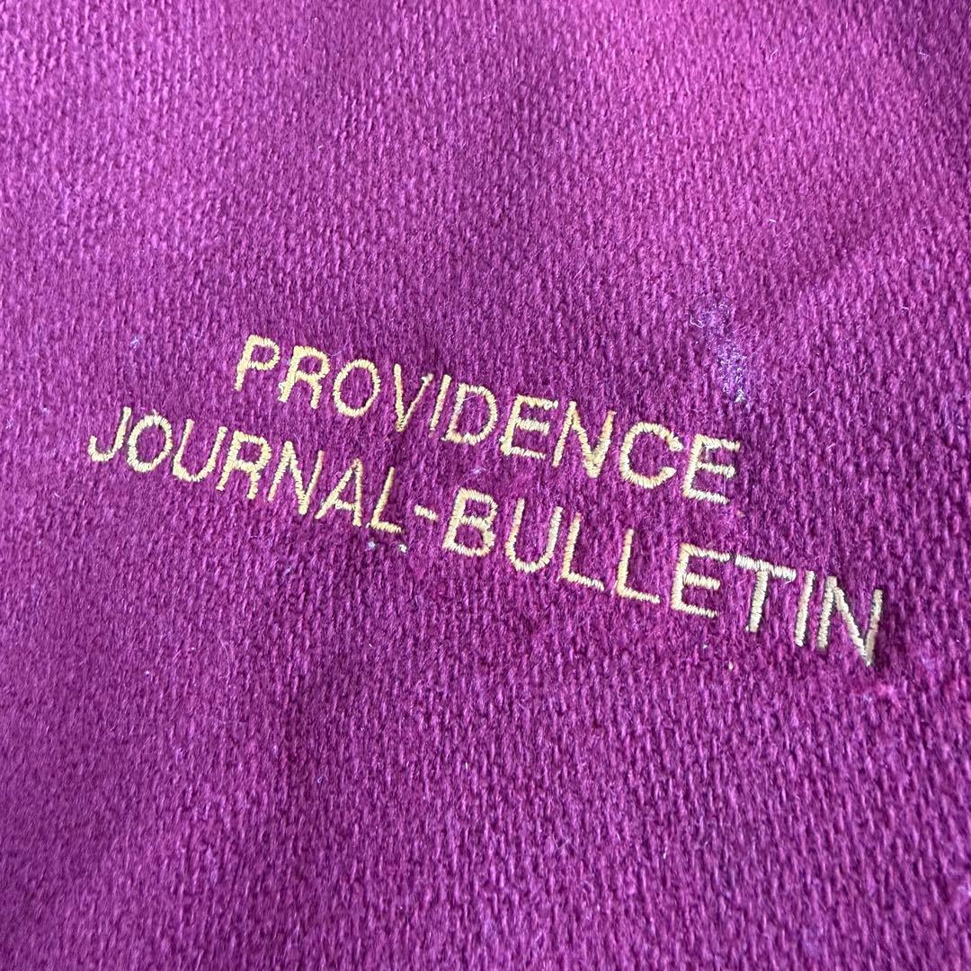 RENNOC ヴィンテージ ウールメルトンジャケット バーガンディー XL 刺繍