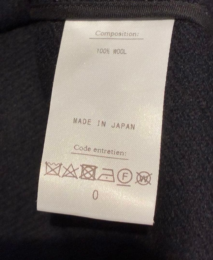 【超希少】HERILL ヘリル ブラックシープダッフルコート　ネイビー　サイズ0