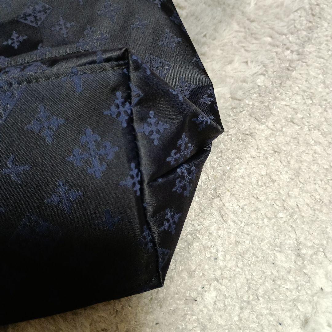 美品　russet　モノグラムナイロンシンプルショルダーバッグ　ネイビー