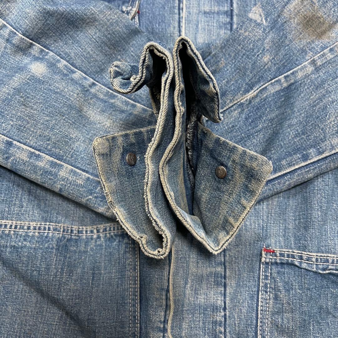 70s ビンテージ ブランケット カバーオール ラングラー 襤褸 希少サイズ