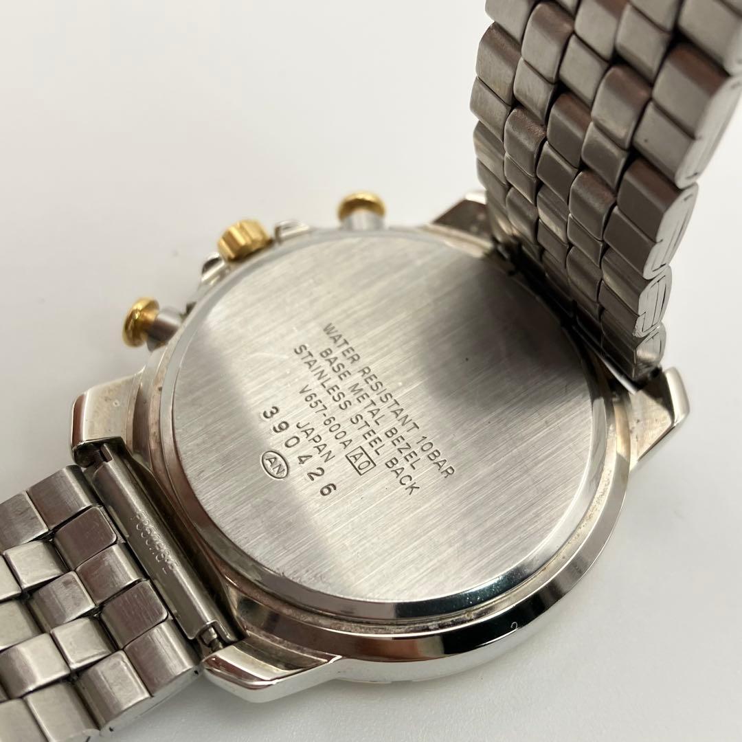 美品稼働　セイコー　アルバ　CARIB クロノグラフ 腕時計　メンズ　新品電池