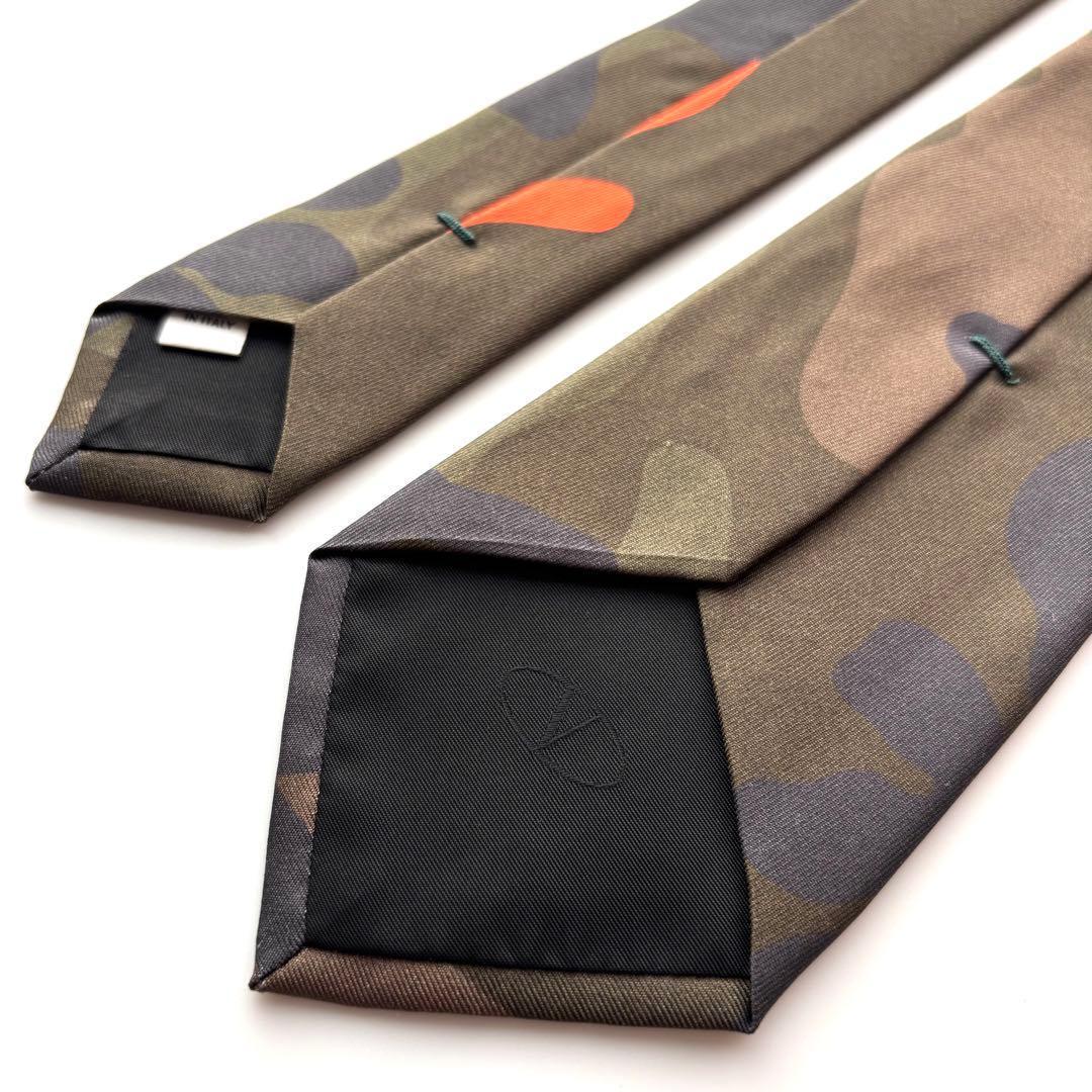 ꧁新品未使用꧂ ヴァレンティノ ネクタイ カモフラ 迷彩柄 グリーン ブラウン