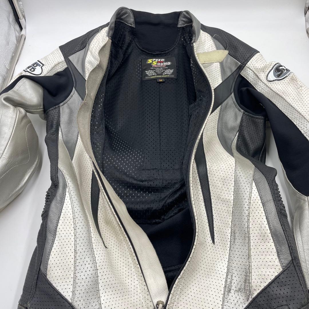 SPEED OF SOUND MFJ公認 レーシングスーツ　革つなぎ　M