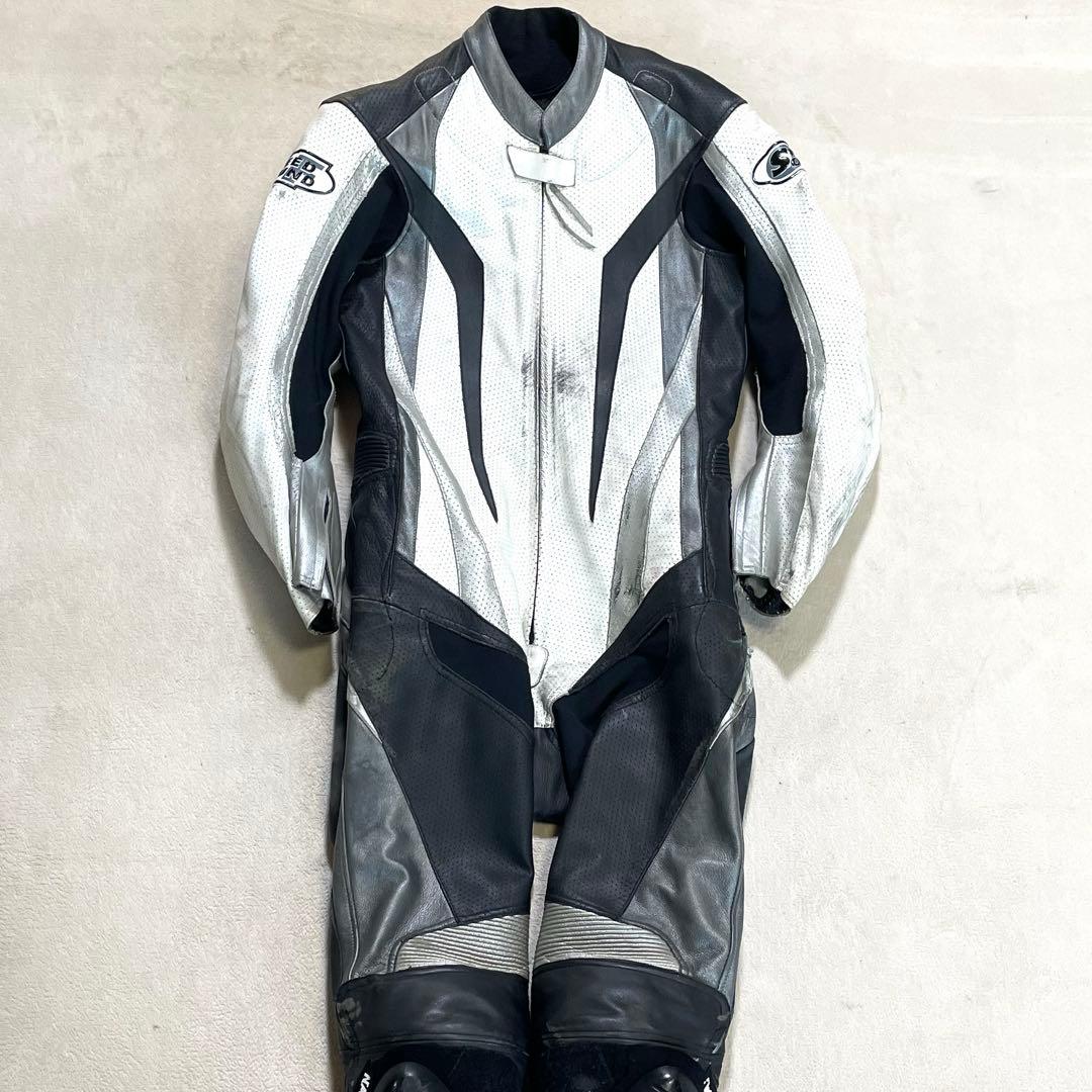 SPEED OF SOUND MFJ公認 レーシングスーツ　革つなぎ　M