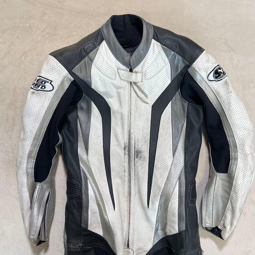 SPEED OF SOUND MFJ公認 レーシングスーツ　革つなぎ　M