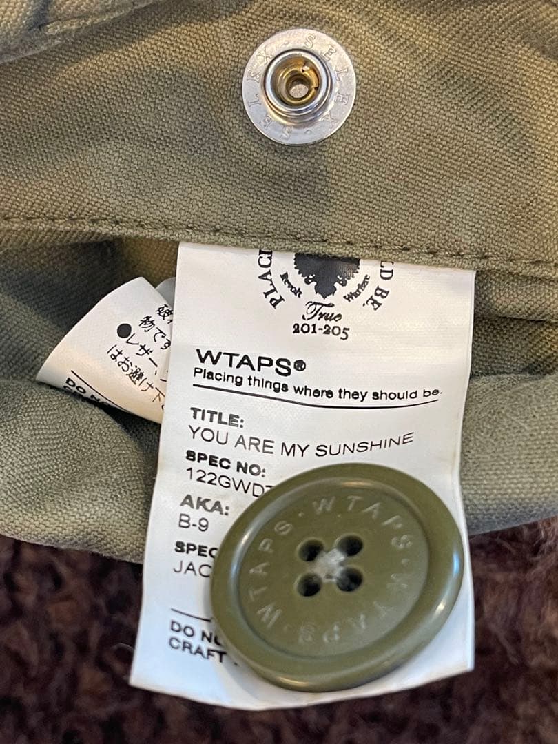 WTAPS B-9/JACKET.COTTON.SATIN ② M