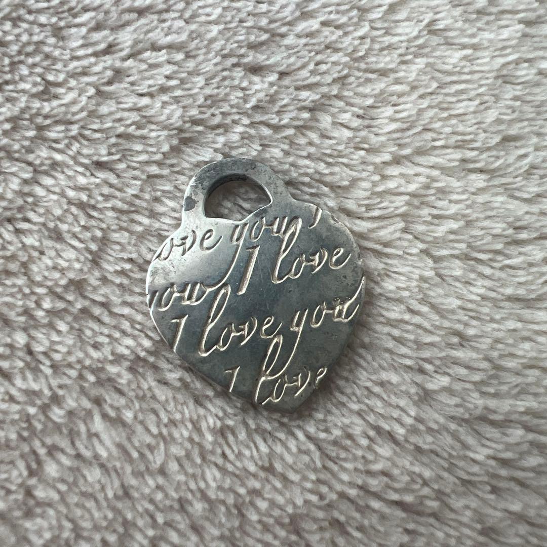 り*ご様 Tiffany ノーツハート タグチャーム 925