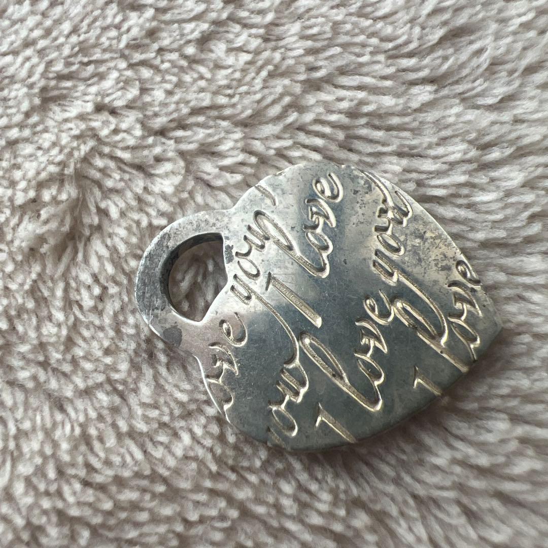 り*ご様 Tiffany ノーツハート タグチャーム 925