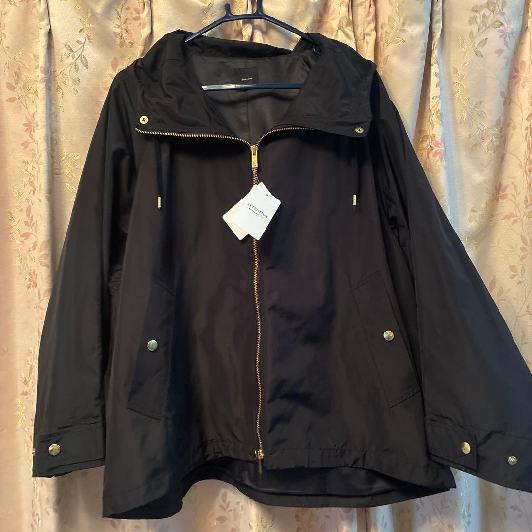 新品タグ付 Spick and Span撥水ウェザー フーディーブルゾン黒36