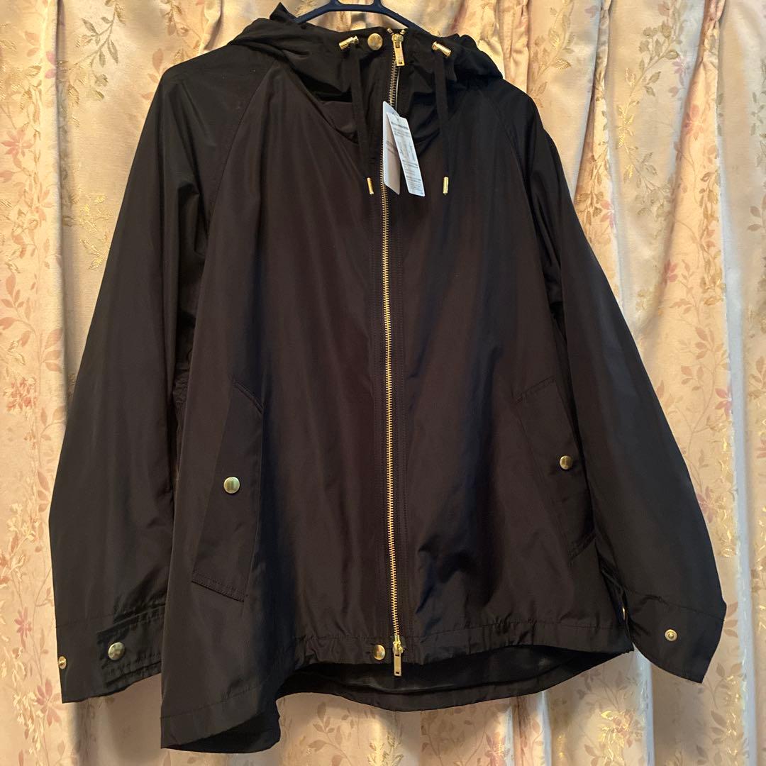 新品タグ付 Spick and Span撥水ウェザー フーディーブルゾン黒36