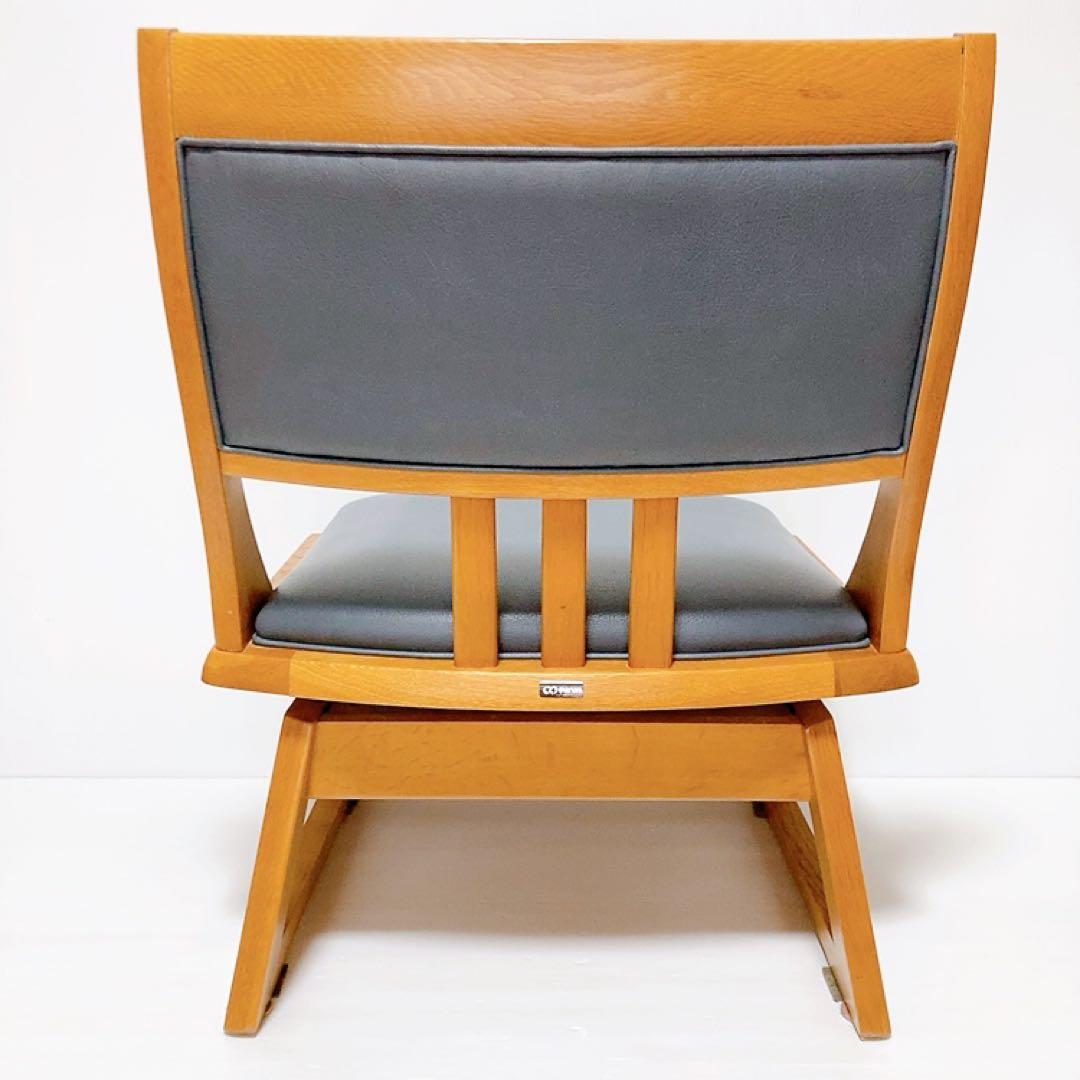 【良品】maruni 木製　ダイニングチェア　マルニ 回転チェア ロッキン　椅子