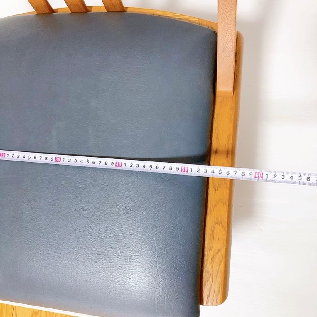 【良品】maruni 木製　ダイニングチェア　マルニ 回転チェア ロッキン　椅子