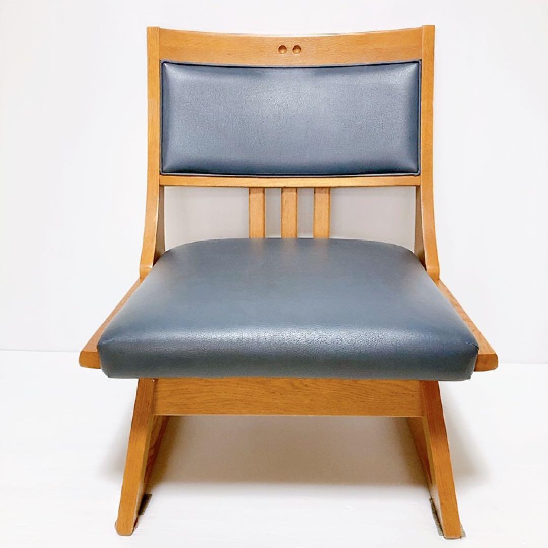 【良品】maruni 木製　ダイニングチェア　マルニ 回転チェア ロッキン　椅子