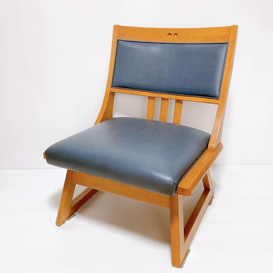 【良品】maruni 木製　ダイニングチェア　マルニ 回転チェア ロッキン　椅子