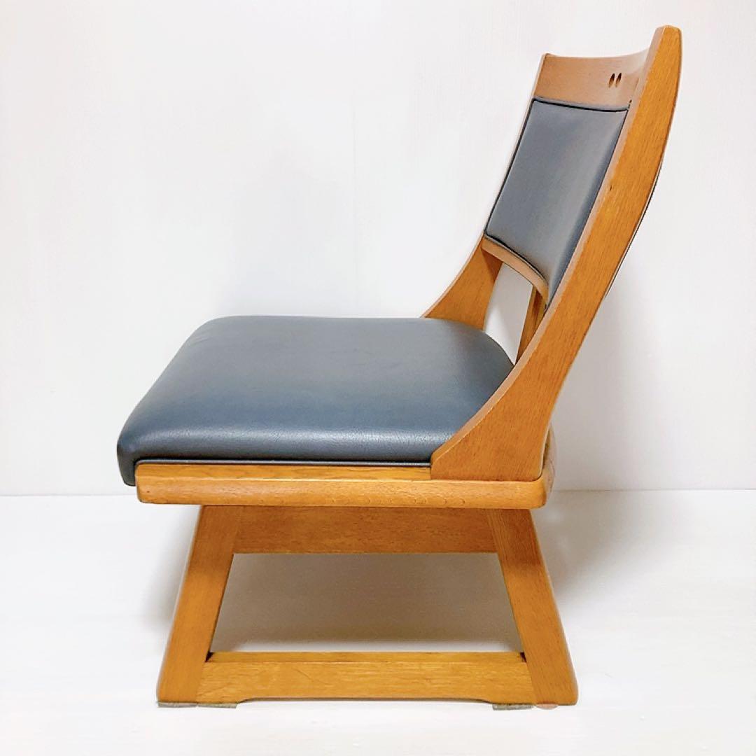 【良品】maruni 木製　ダイニングチェア　マルニ 回転チェア ロッキン　椅子