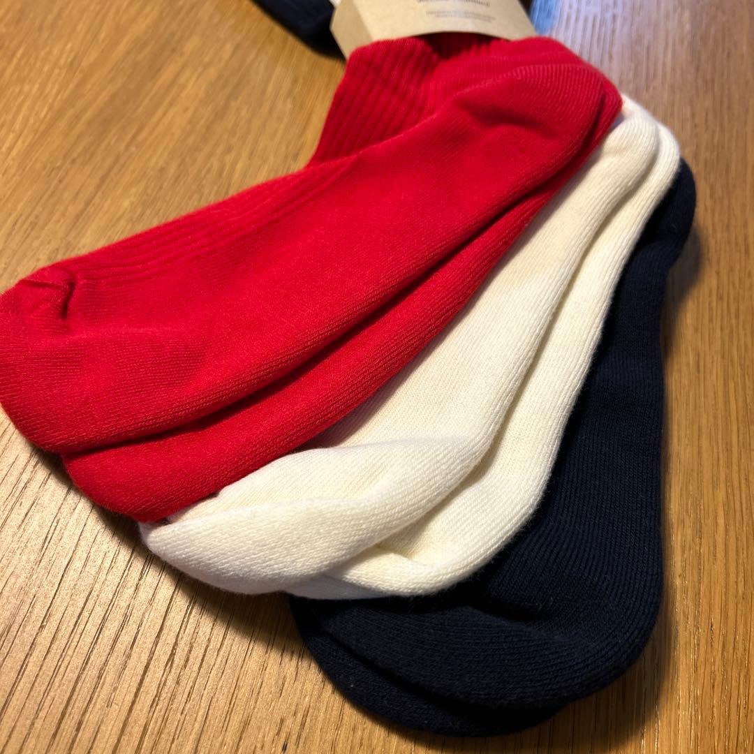 【新品未使用】AMI Paris ハート刺繍メンズソックス 3足 25-29cm