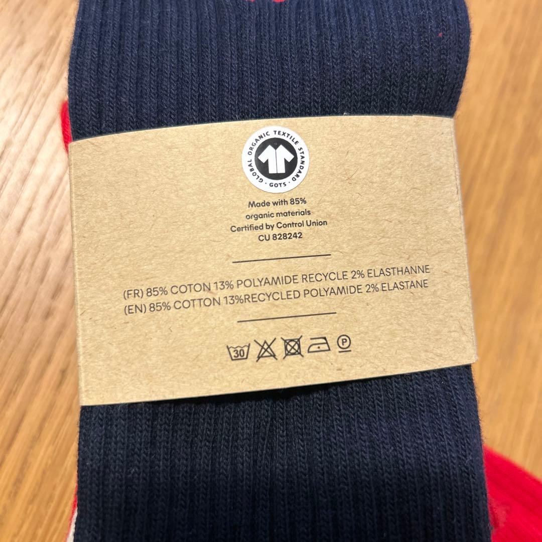 【新品未使用】AMI Paris ハート刺繍メンズソックス 3足 25-29cm