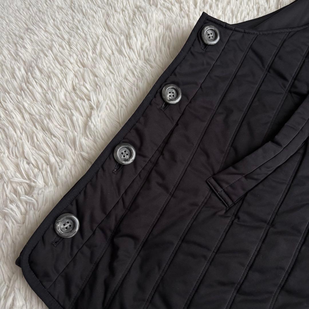 (ポテコ) ナゴンスタンス キルティング ベスト ロング丈 ジャケット