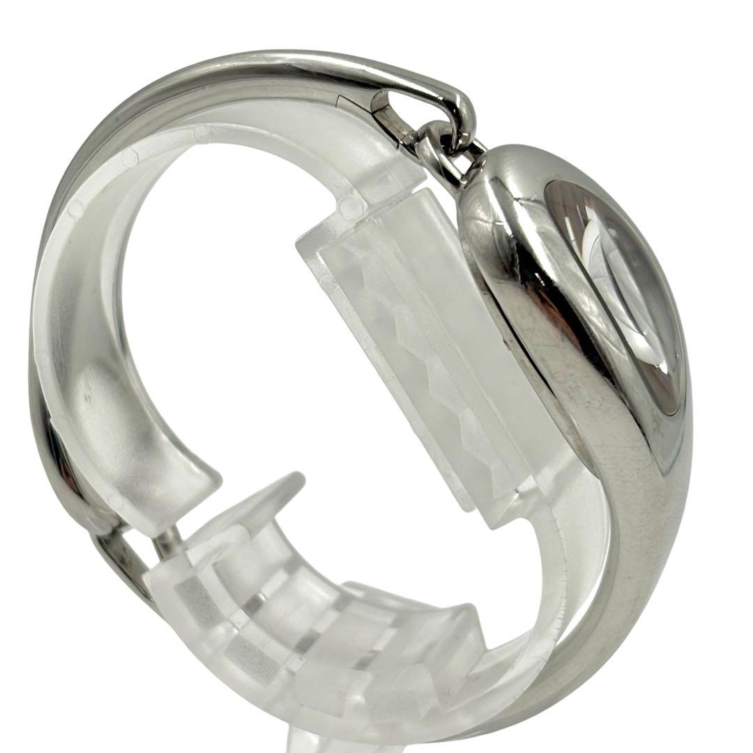 レア グッチ 103 腕時計 バングルウォッチ ダイヤ 2P フローラ シルバー