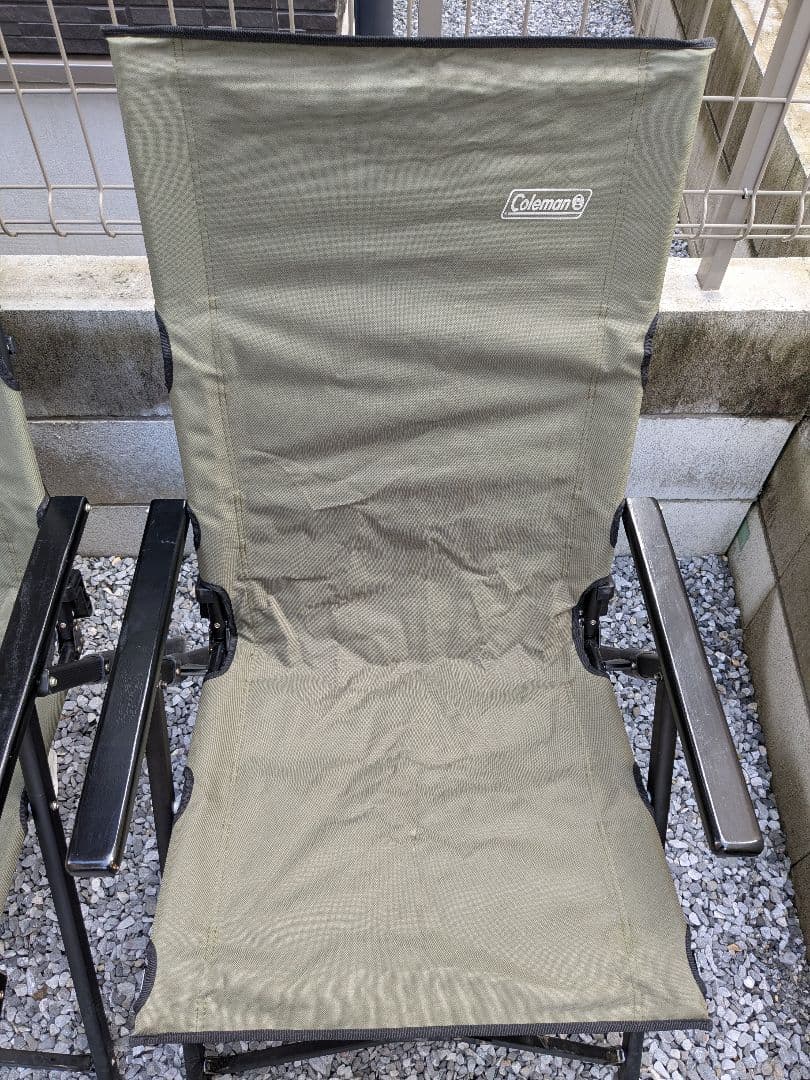 コールマン レイチェア セット オリーブ 中古