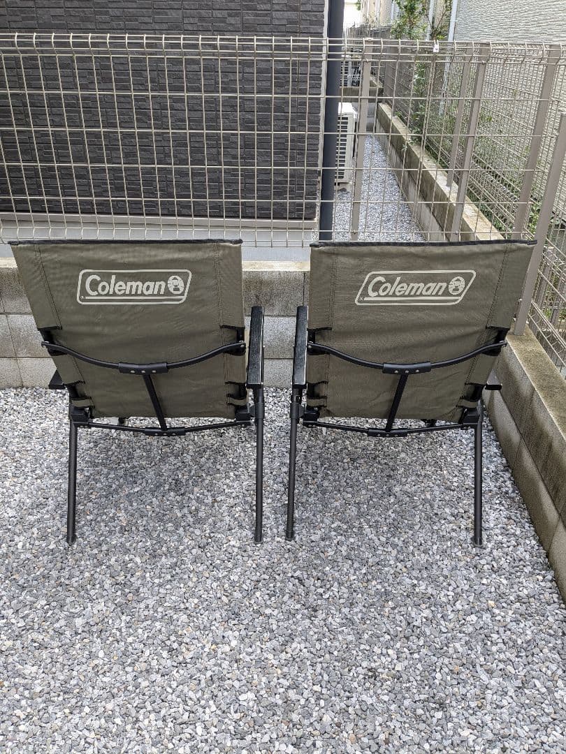 コールマン レイチェア セット オリーブ 中古
