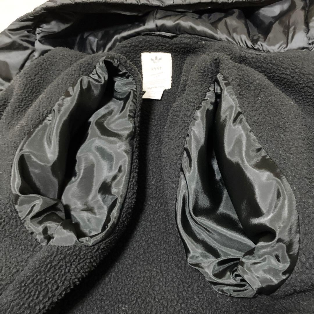 激レア アディダス HYKE コラボ ベンチコート M 常田 大希 ボア 黒