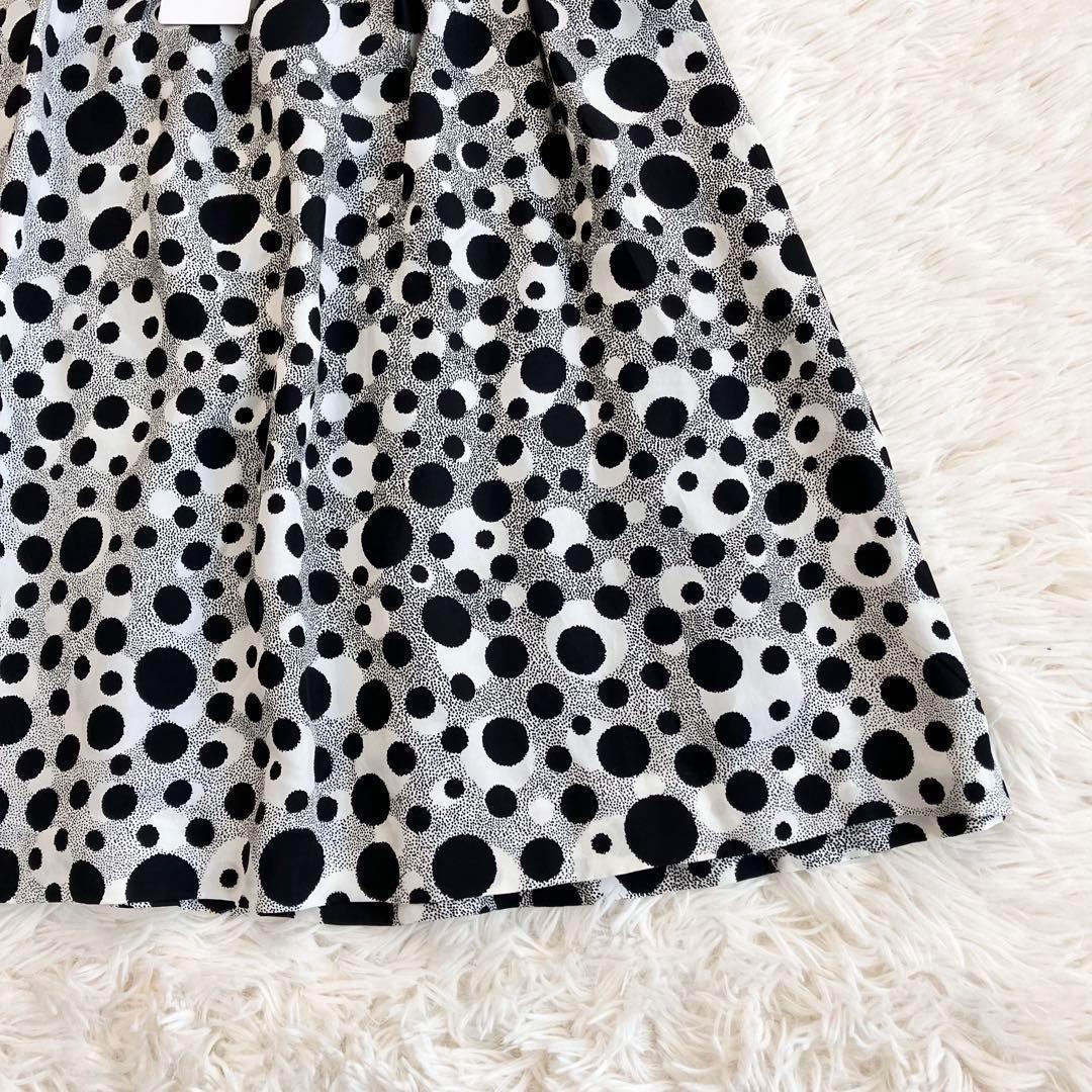 新品 大きいサイズ ジャンポールゴルチェ フレアスカート ドット フェイクレザー