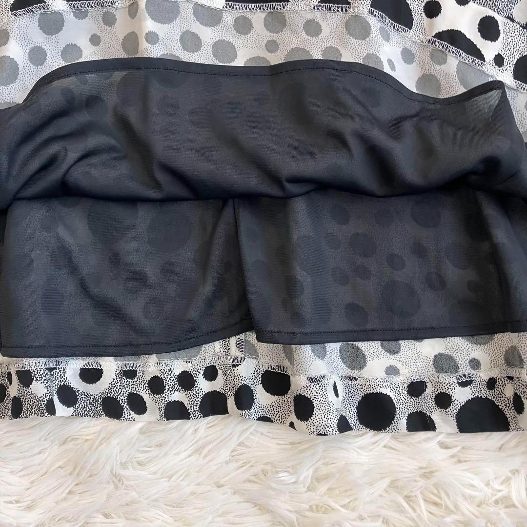 新品 大きいサイズ ジャンポールゴルチェ フレアスカート ドット フェイクレザー