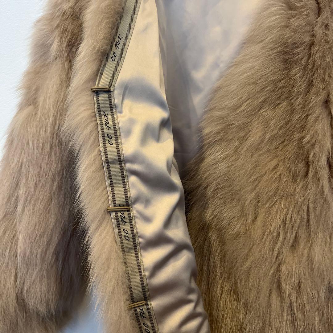 CC STUDIOS ベージュ フォックスファー コート