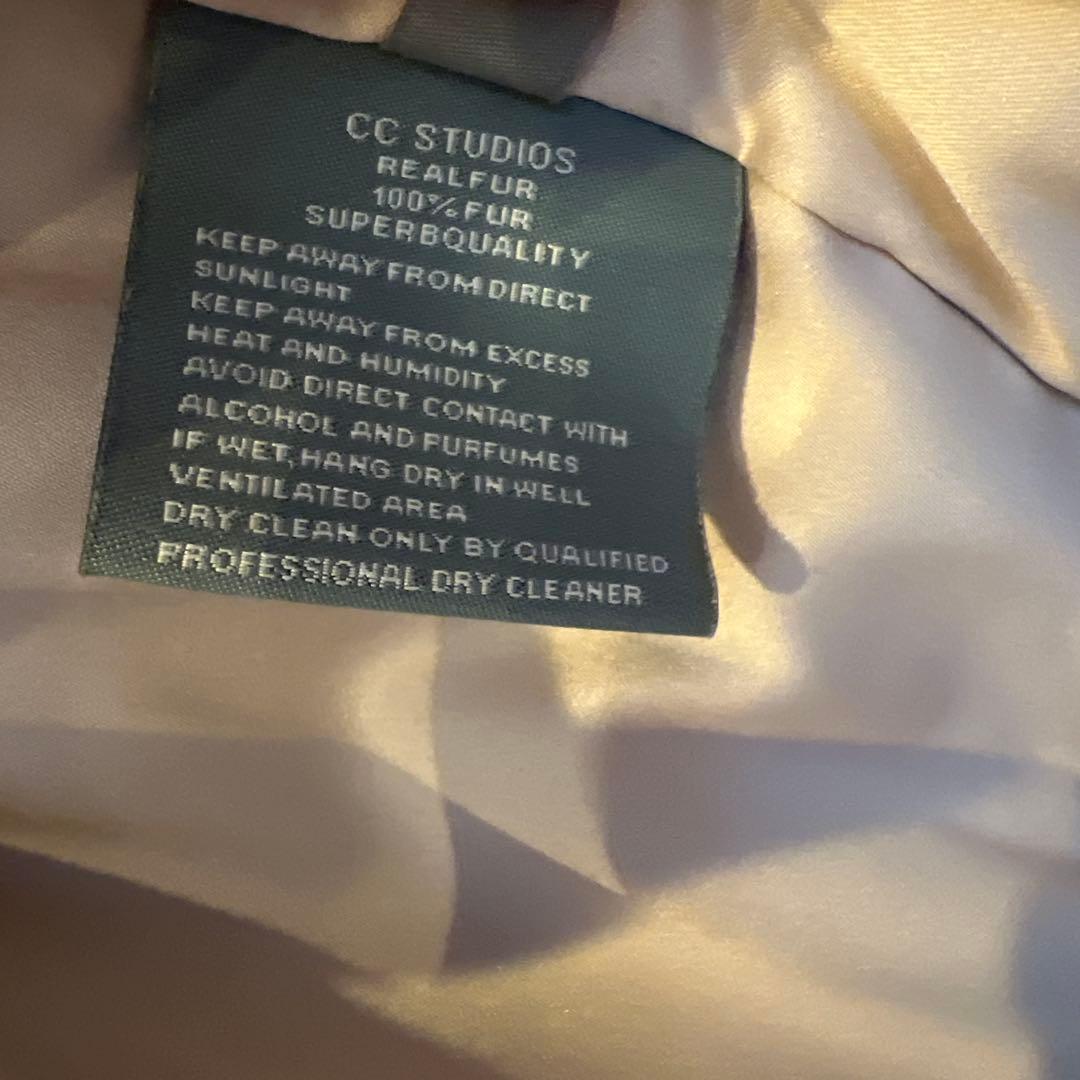 CC STUDIOS ベージュ フォックスファー コート