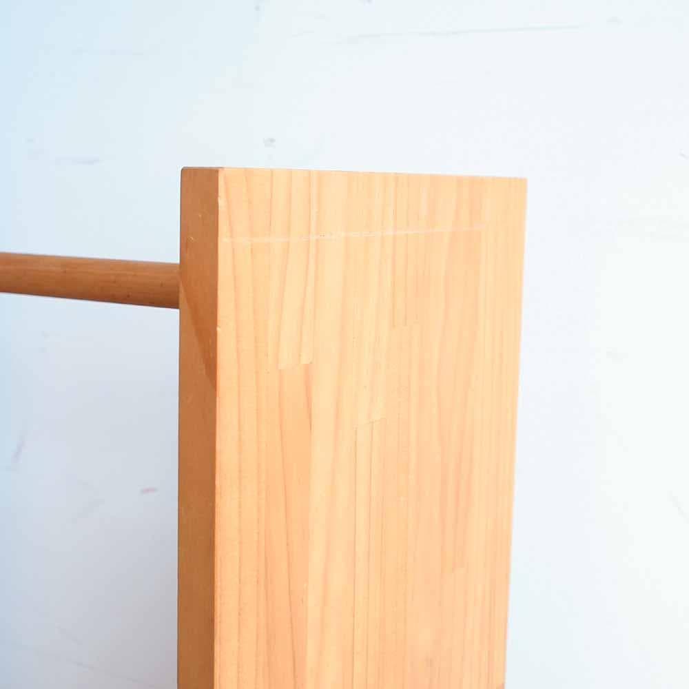 モモナチュラル パイン材 ハンガーラック 収納 ワゴン 子供部屋 ZR24183