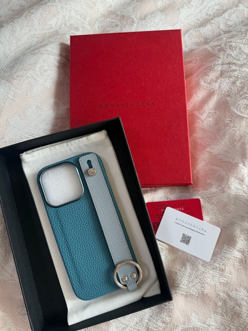 BONAVENTURA iPhone 16 Pro ケース　シアン✖️ブルーリン