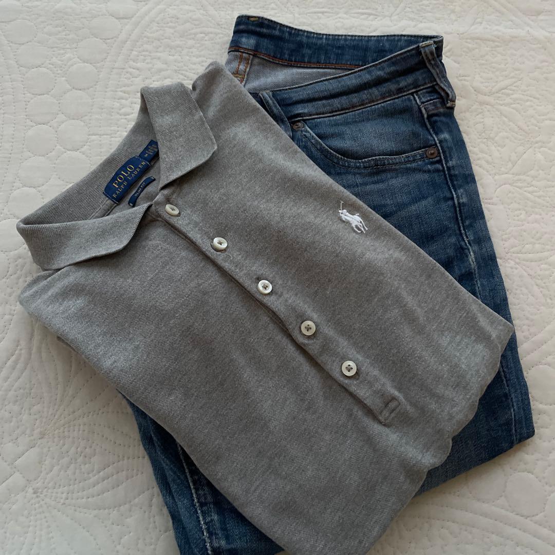 POLO RALPH LAURENスリム フィット ストレッチ ポロシャツ