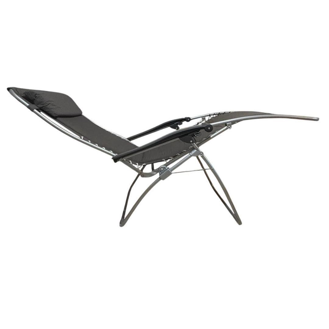 【美品】Lafuma RSX リクライニングチェア ブラウングレー フランス製