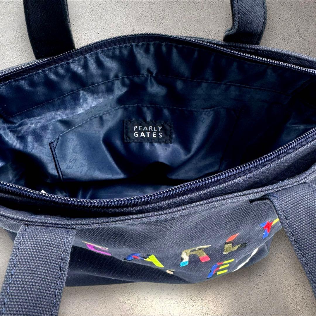 美品パーリーゲイツPEARLYGATES30年記念モデル ラウンドバッグワッペン