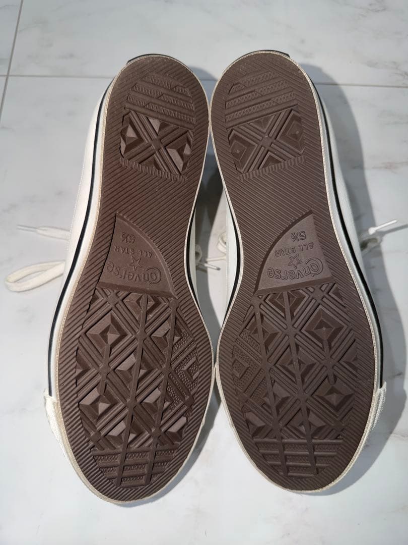 最終価格　ワンスター　レザー　コンバース　オールスター　ホワイト　24cm