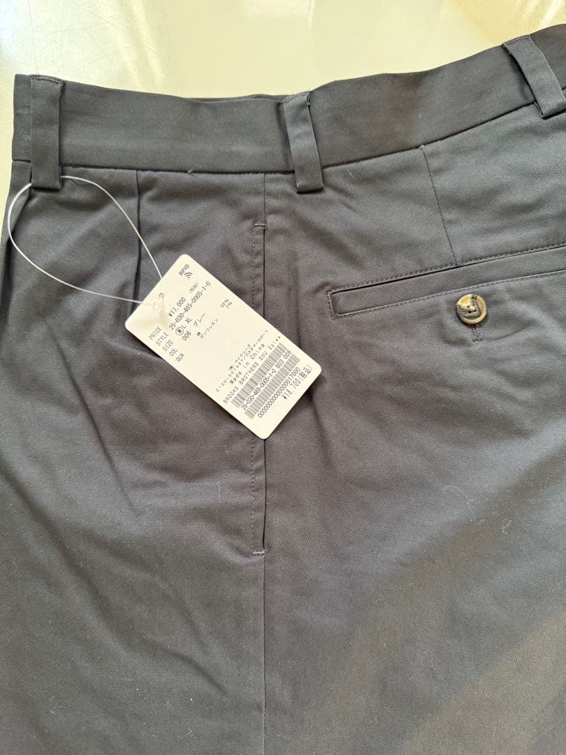 【新品】BROOKS BROTHERS 別注 プリーツ トラウザー グレー M