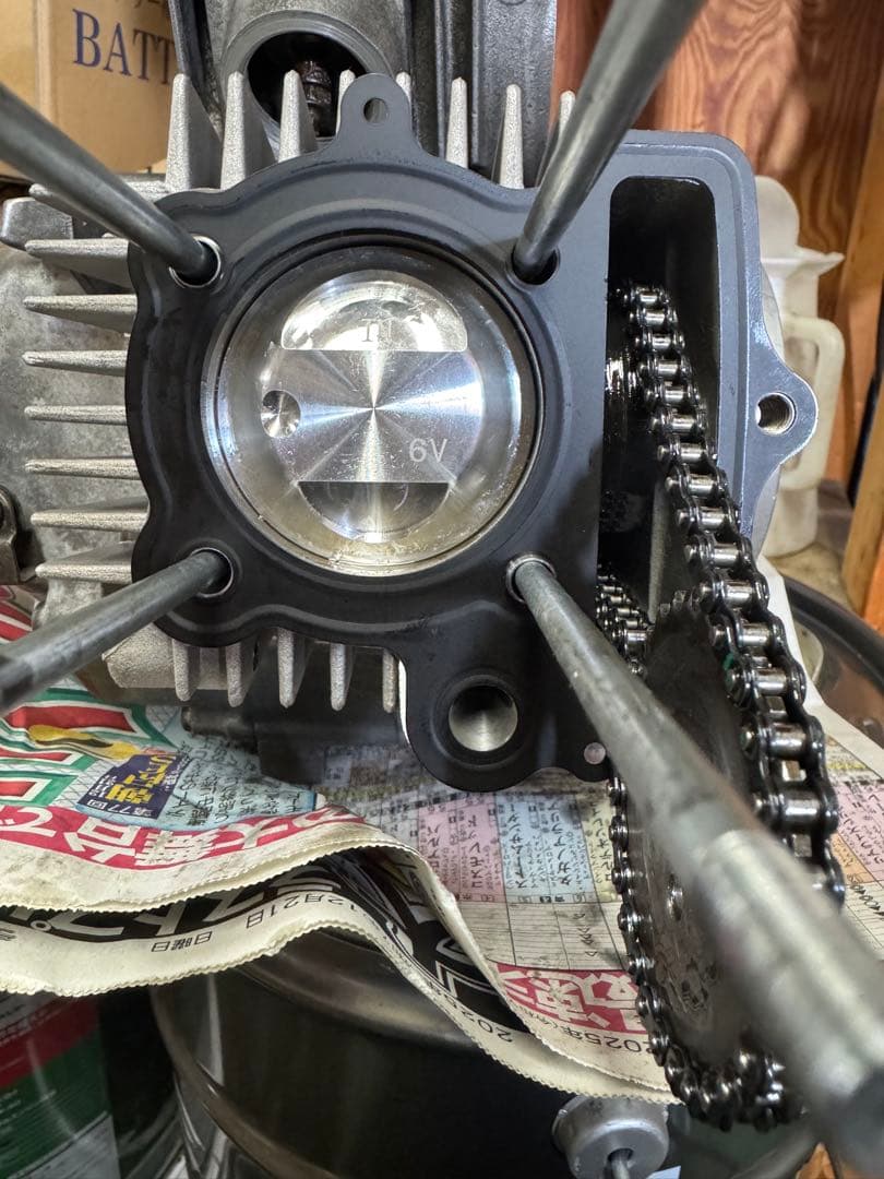 ST50 6v 88cc 70ヘッドエンジン 強化クラッチオイルポンプ　モンキー