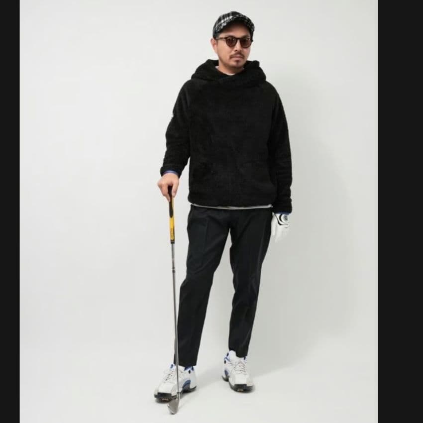 Stch ボアフリースパーカー